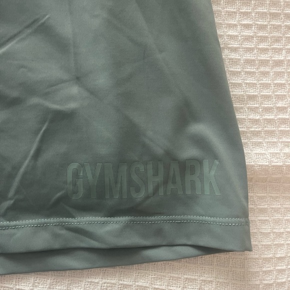 Gymshark Womens Teal Flowy Workout Tank top - Picture 3 of 4